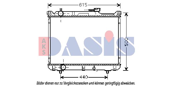 AKS DASIS Jäähdytin,moottorin jäähdytys 320026N